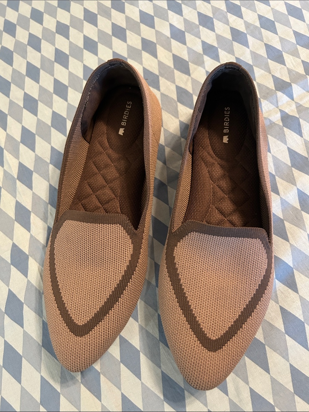 Birdies the black bird tan flats size 8